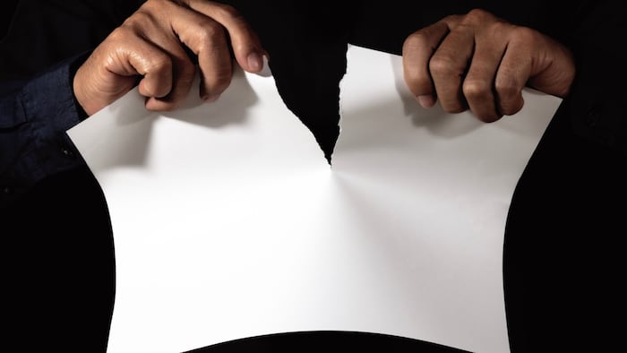 paper rip