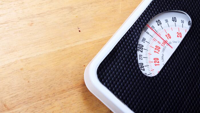 Analog weight scale isolated