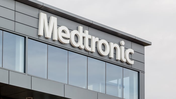 Medtronic sign.