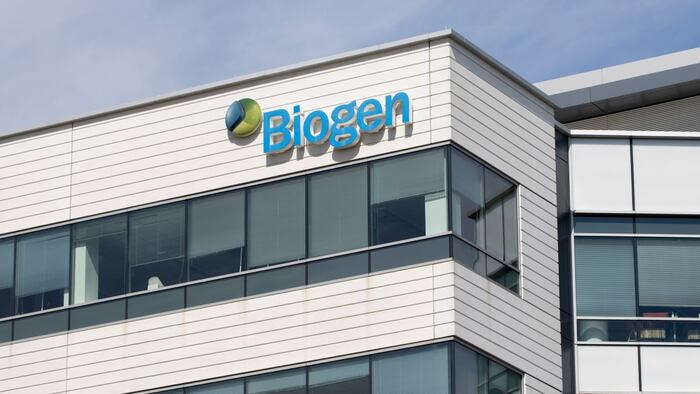 Biogen logo building