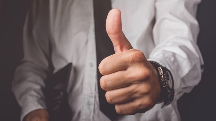 Thumbs Up Approval Endorsement
