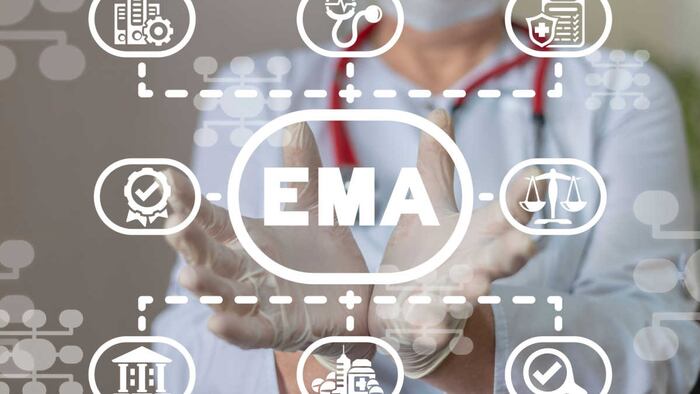 Concept of EMA European Medicines Agency. Drugs evaluation and quality control.