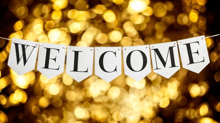 Welcome sign