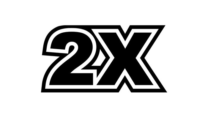 2x Bold Black Double