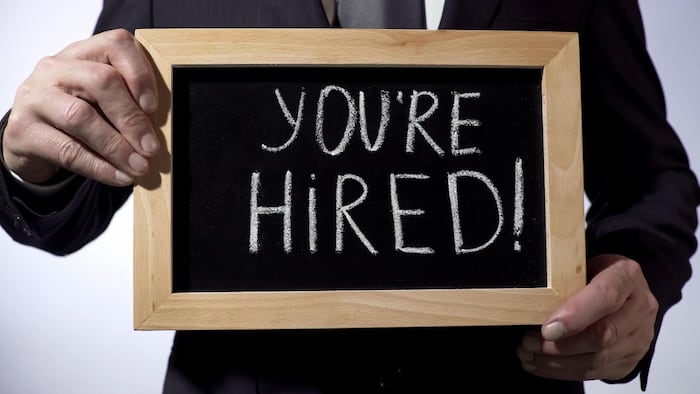 you're hired