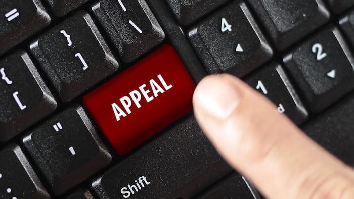 Appeal filing