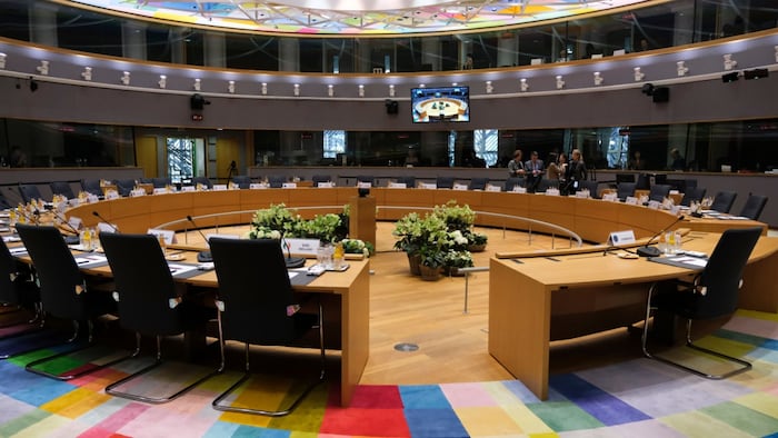Plenary room in the European Council building