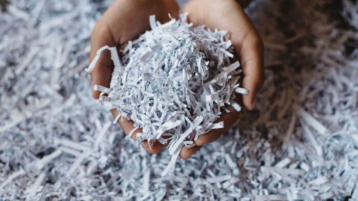 shredded paper