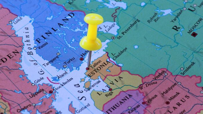 Estonia on map