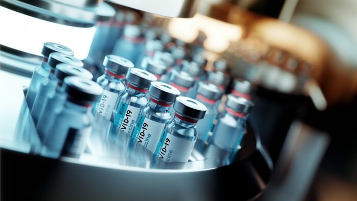 COVID vaccine filling